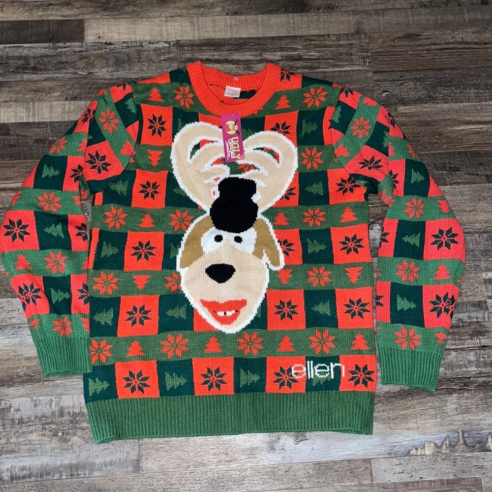 Ellen Ugly Christmas Holiday sweater unisex